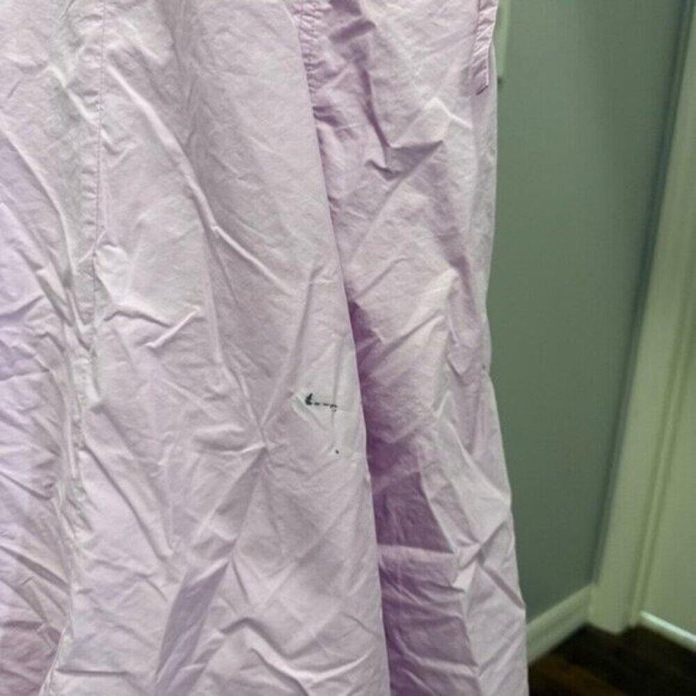 3.1 Phillip Lim Puff Sleeve Side Tie Poplin Flare Dress Midi Length Purple Read• - Picture 7 of 9